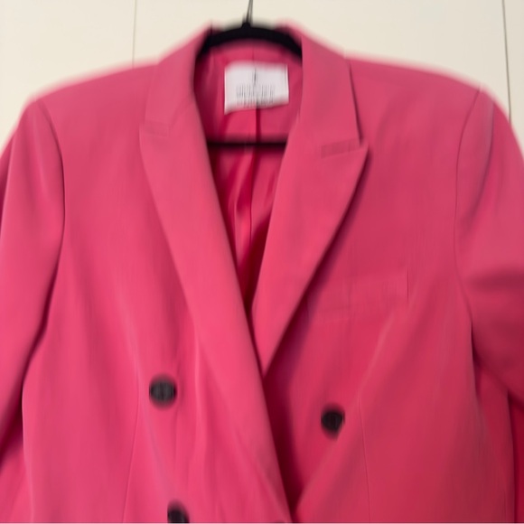 Stradivarius Hot Pink Oversized Dad Blazer - Picture 5 of 11